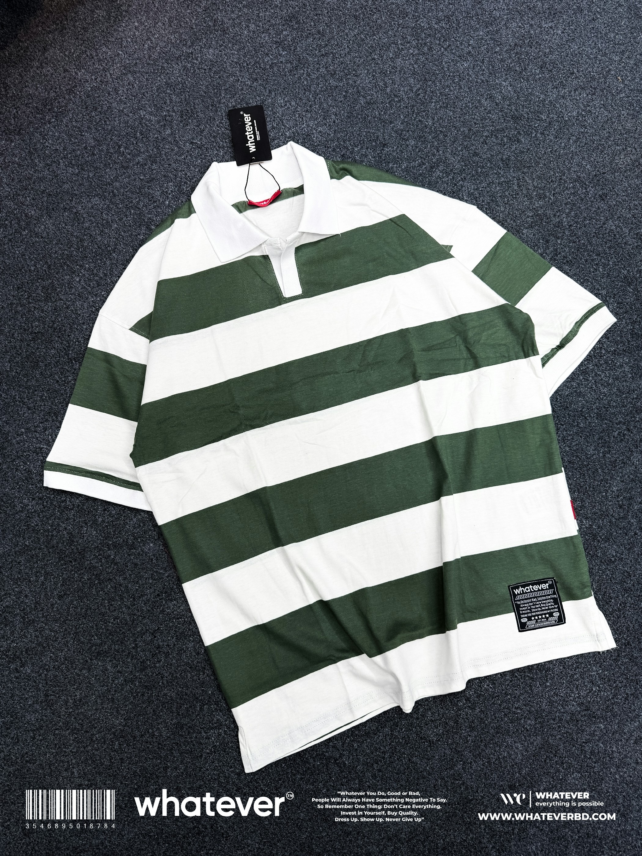 University Stripe (Green White)