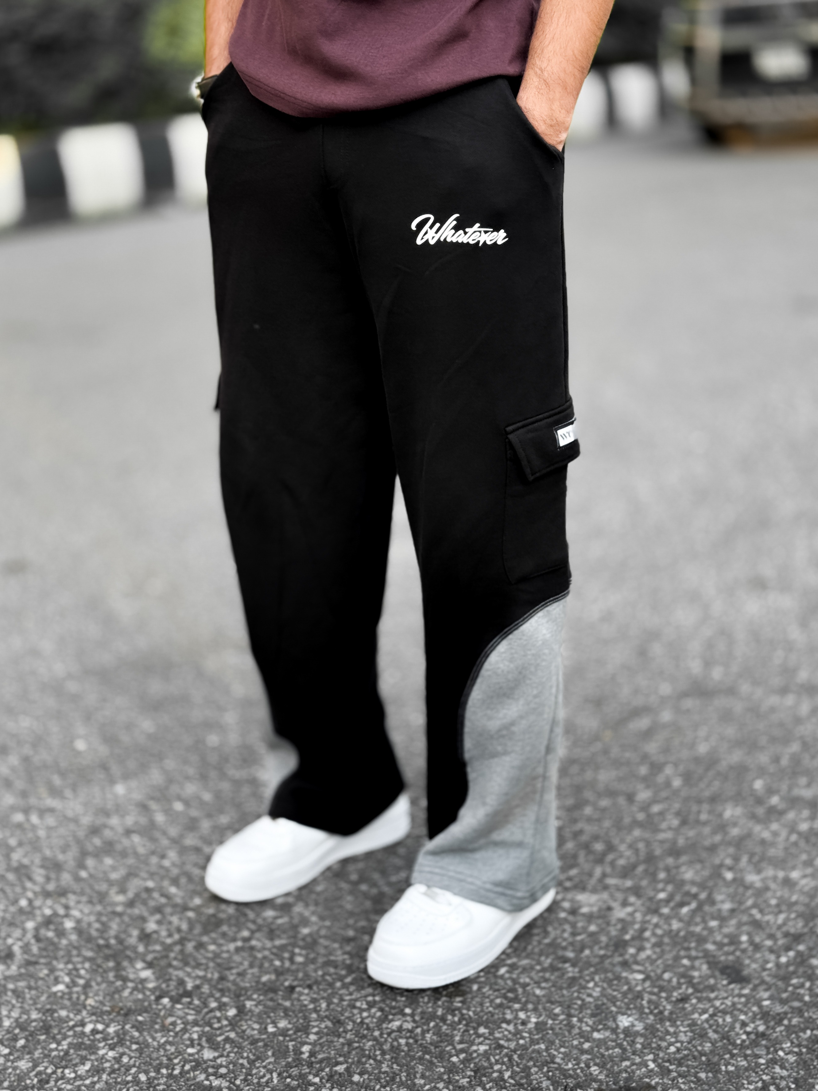 6 Pocket Contrast Oversized Baggy (Black)_img_7