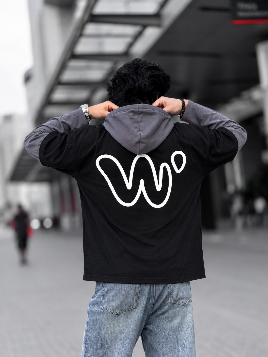 Doctor Sleeve Hoodie T-Shirt (BLACK)_img_5