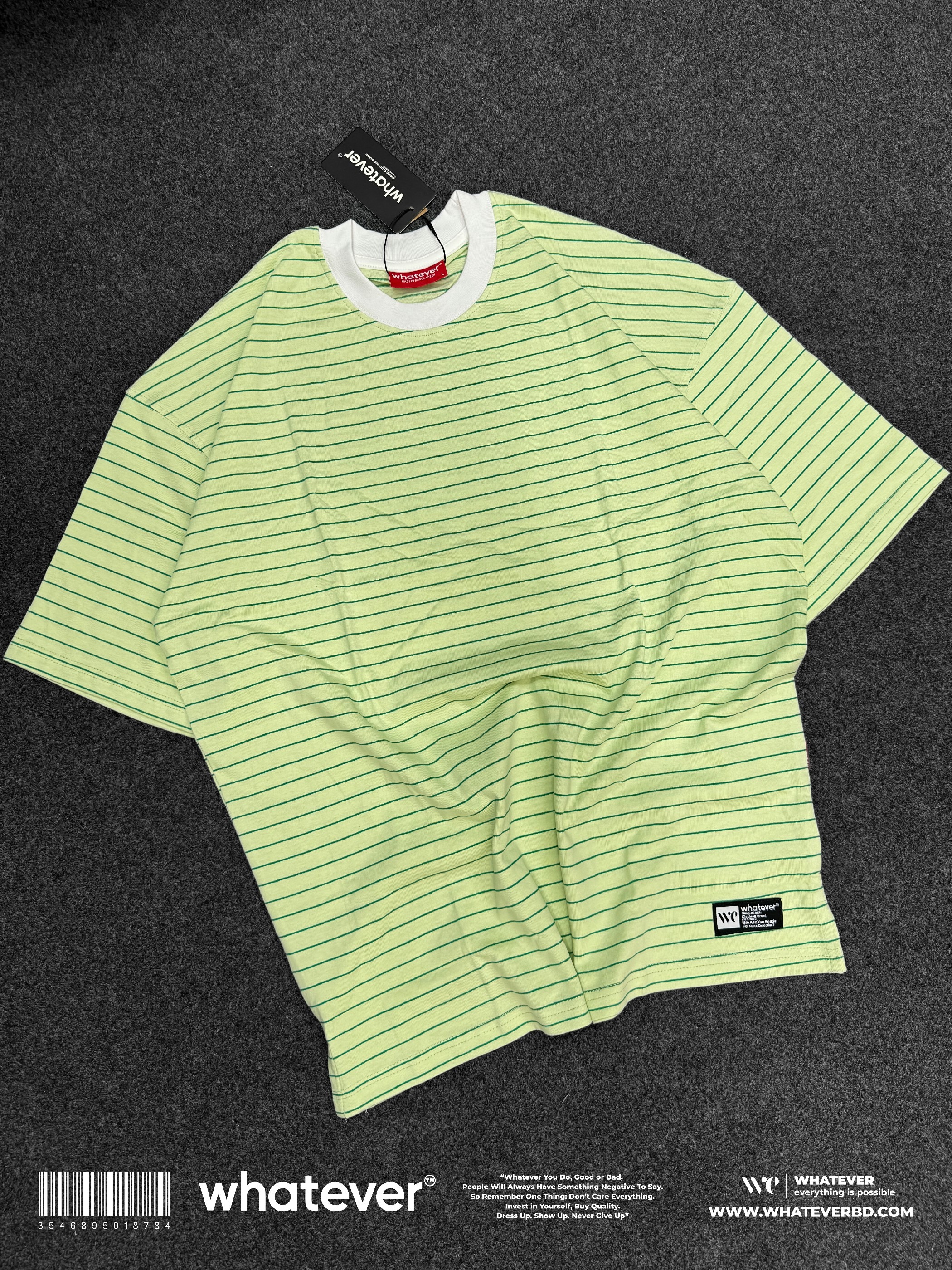 OLD MONEY ZEBRA STRIPE ( Lime Green )