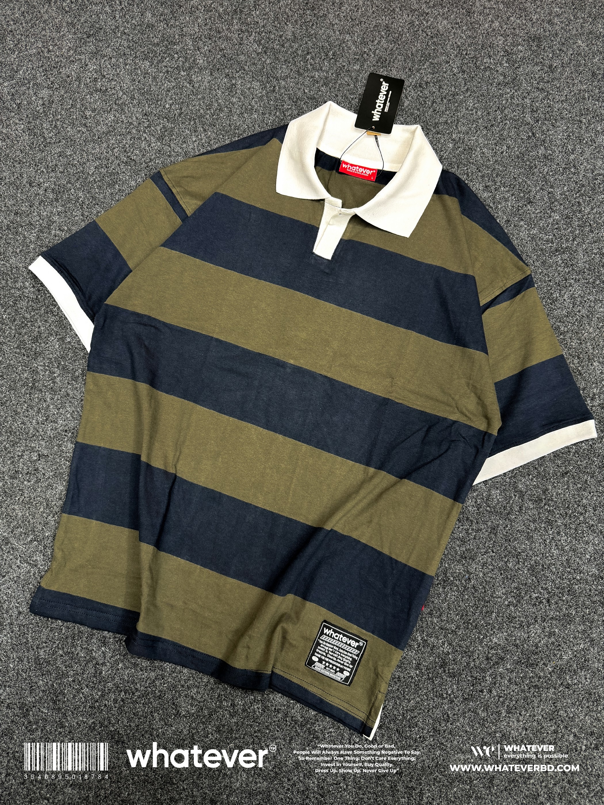 University Stripe ( Olive Black )_img_3