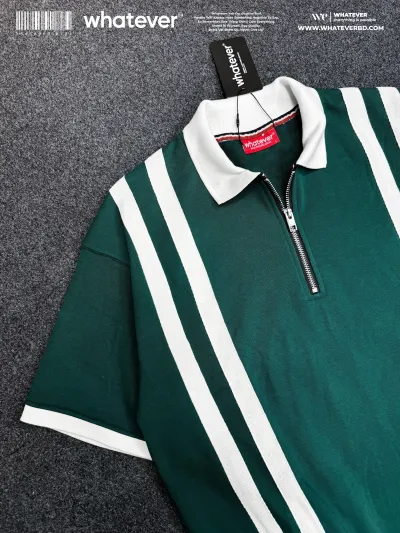Zipper Polo (Bottle Green)_img_1