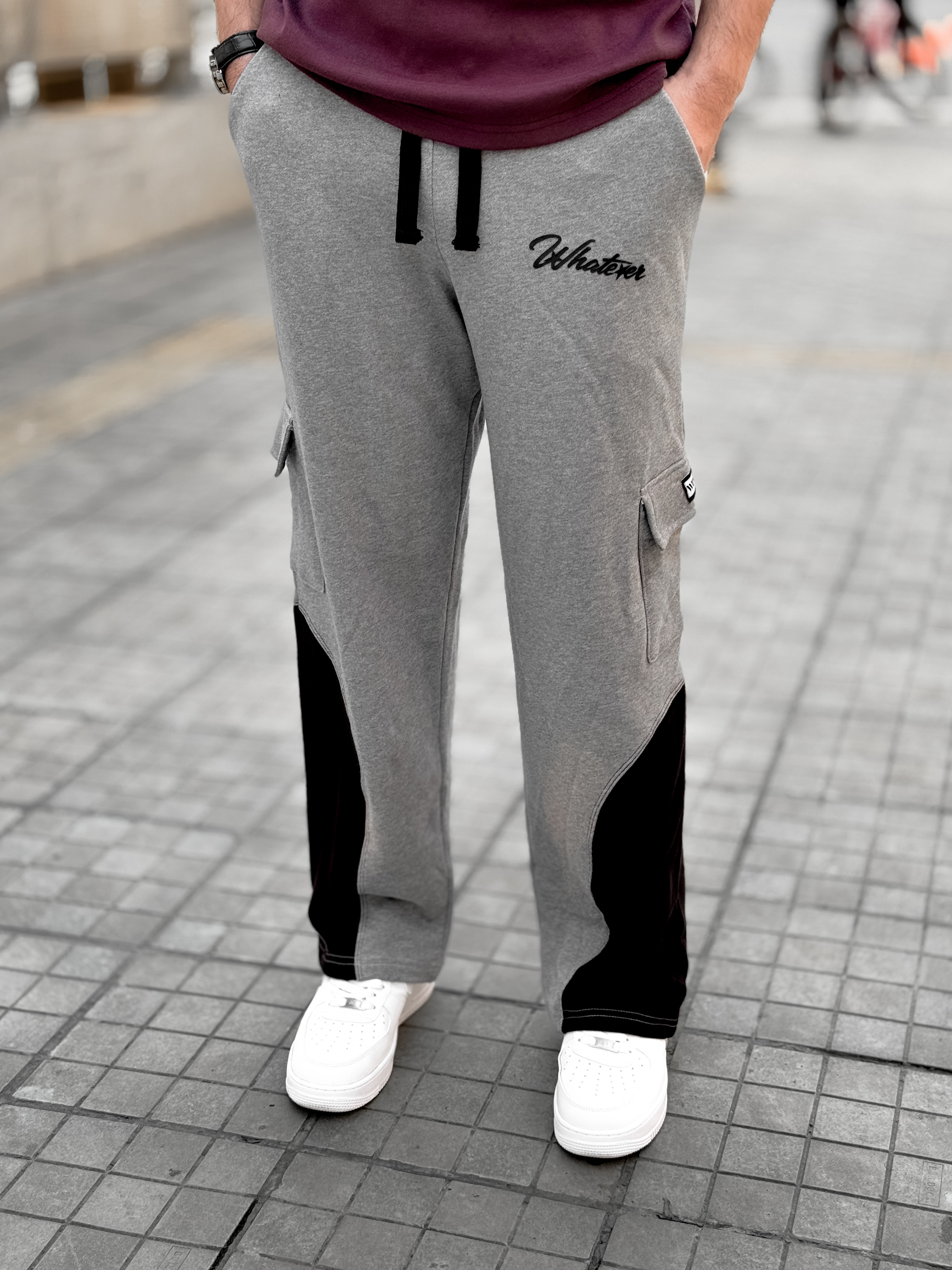 6 Pocket Contrast Oversized Baggy (Ash)_img_7