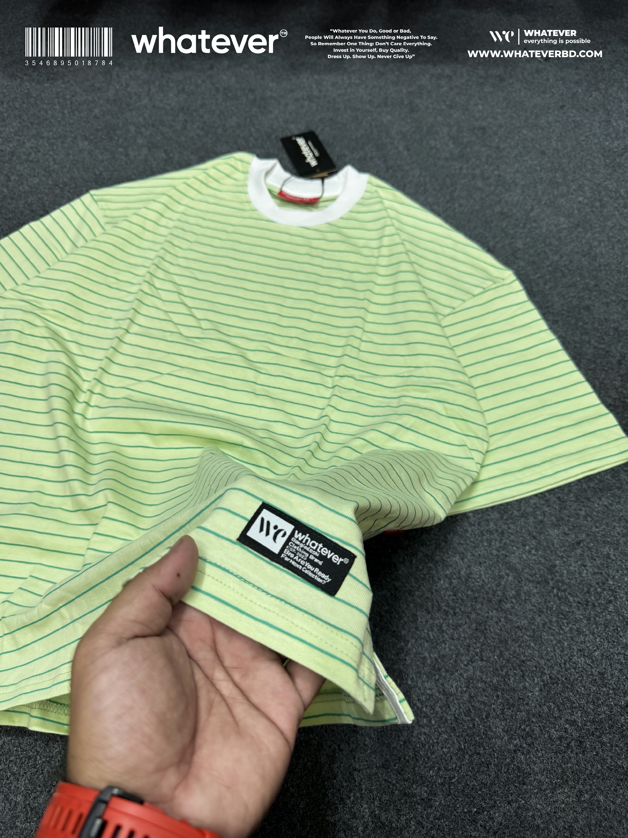 OLD MONEY ZEBRA STRIPE ( Lime Green )_img_3