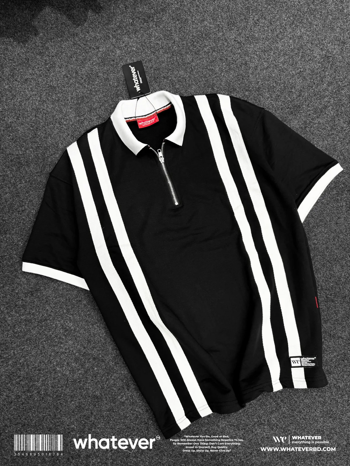Zipper Polo (Black)