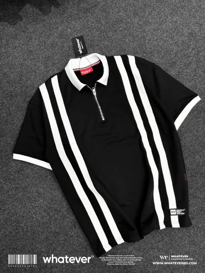 Zipper Polo (Black)_img_0