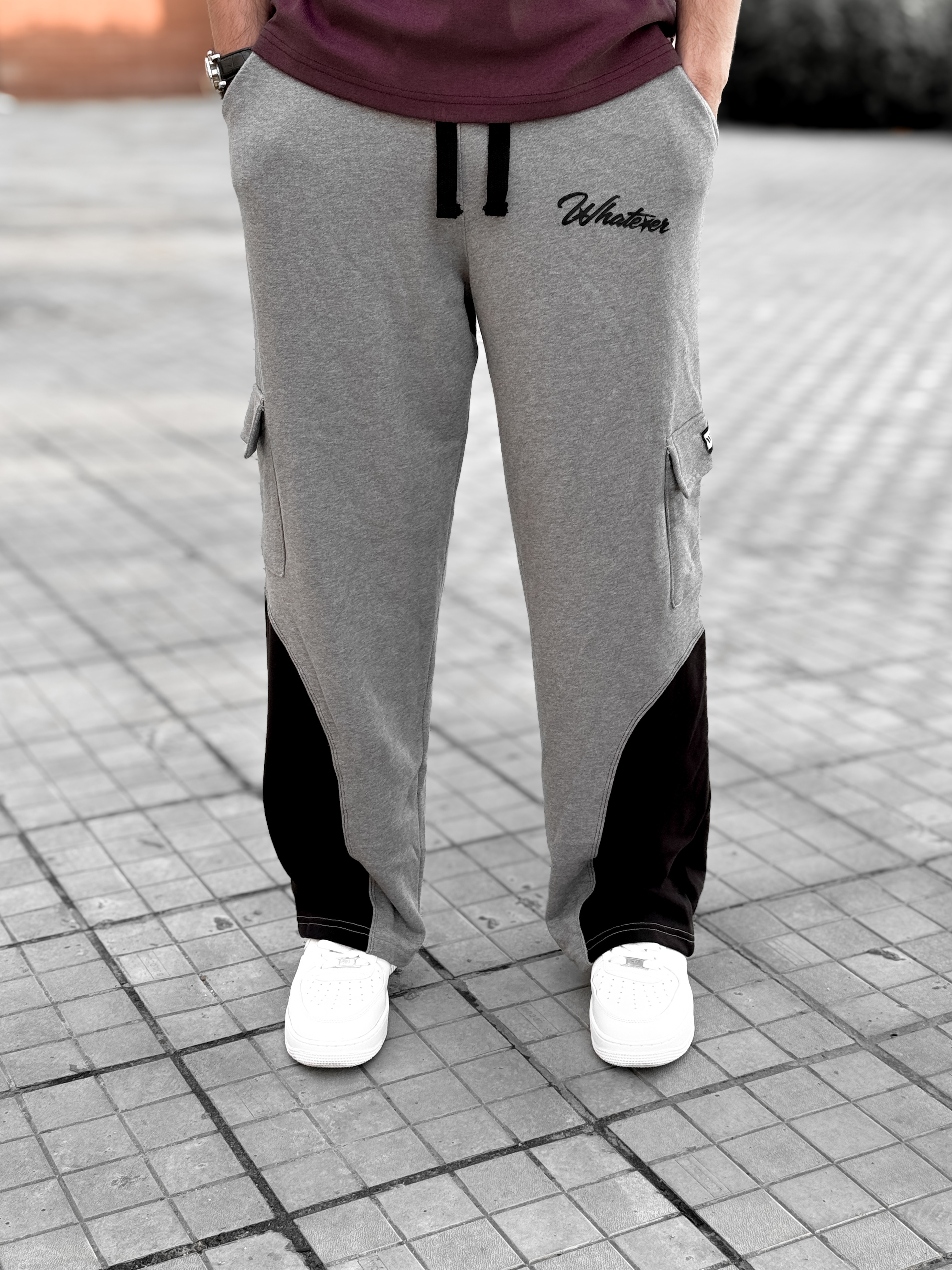 6 Pocket Contrast Oversized Baggy (Ash)_img_1