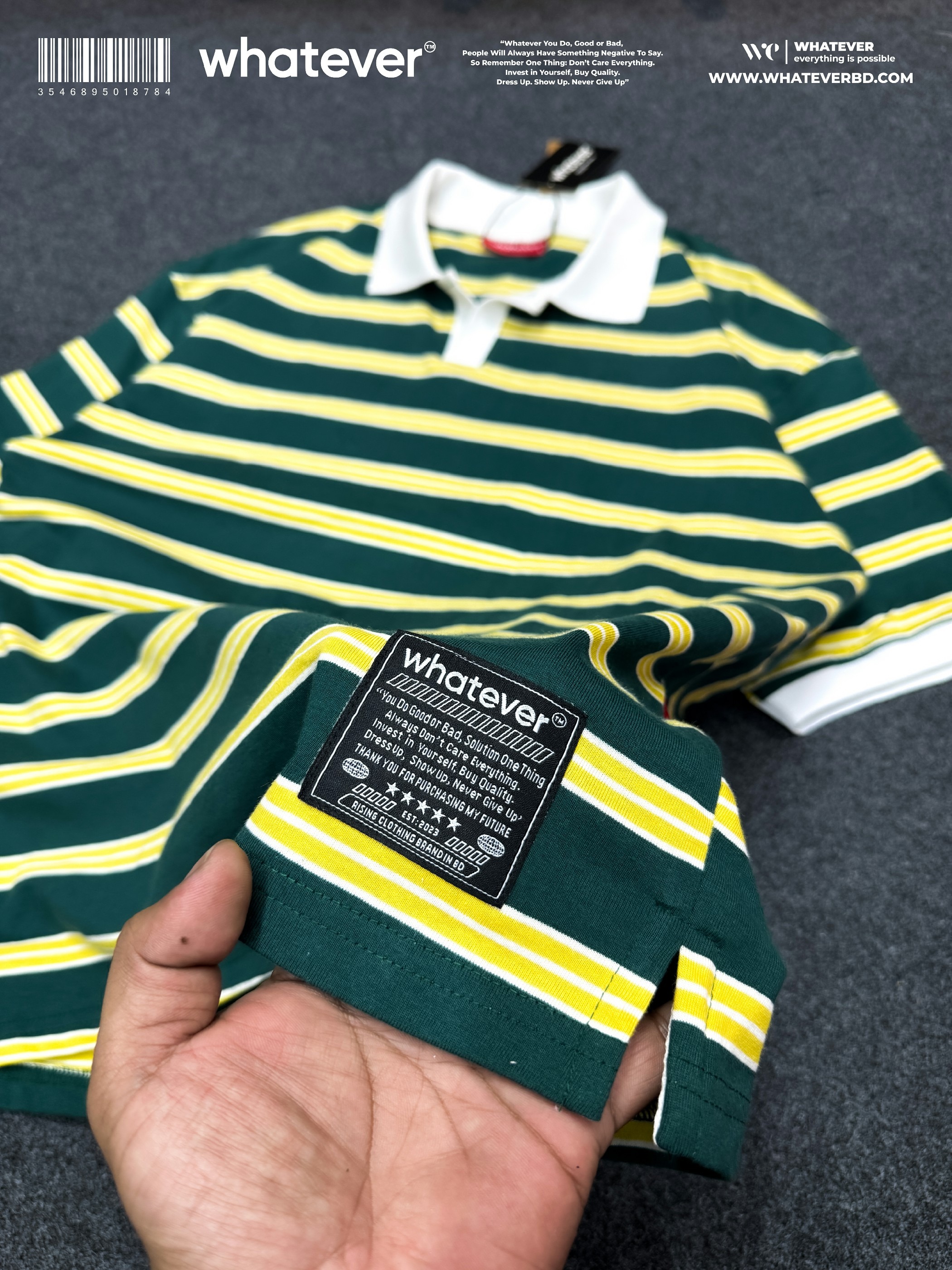 University Stripe ( Yellow Green )_img_2