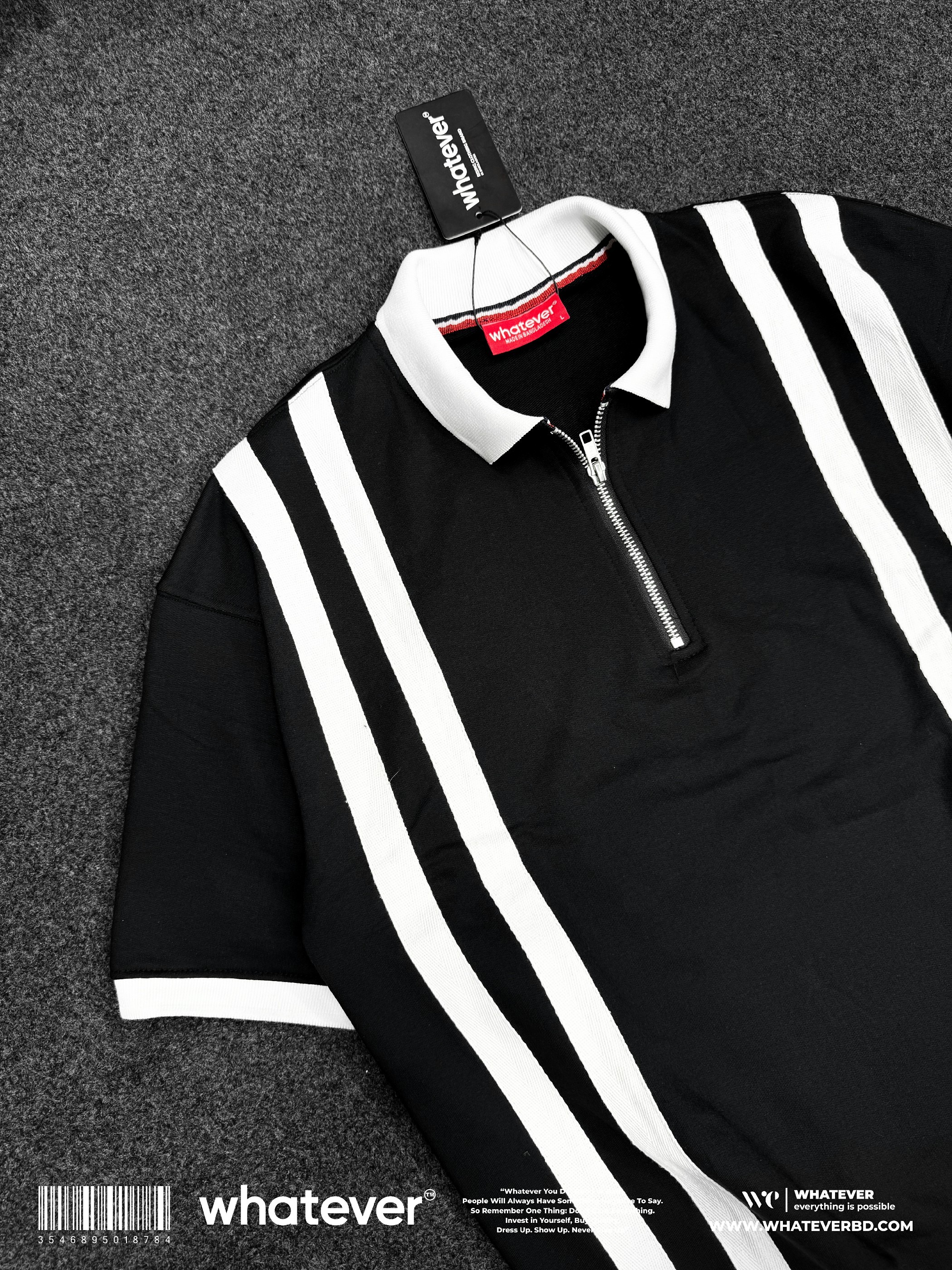 Zipper Polo (Black)_img_1