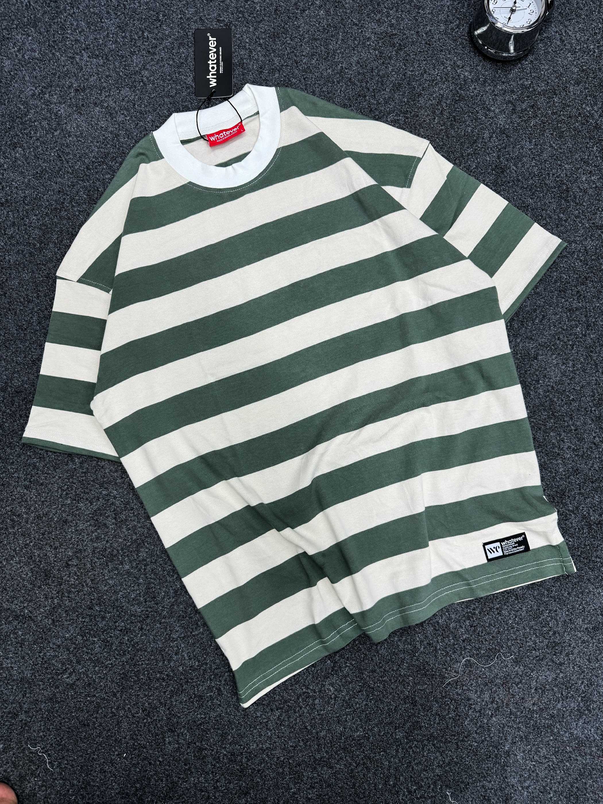 University Stripe (Green White)