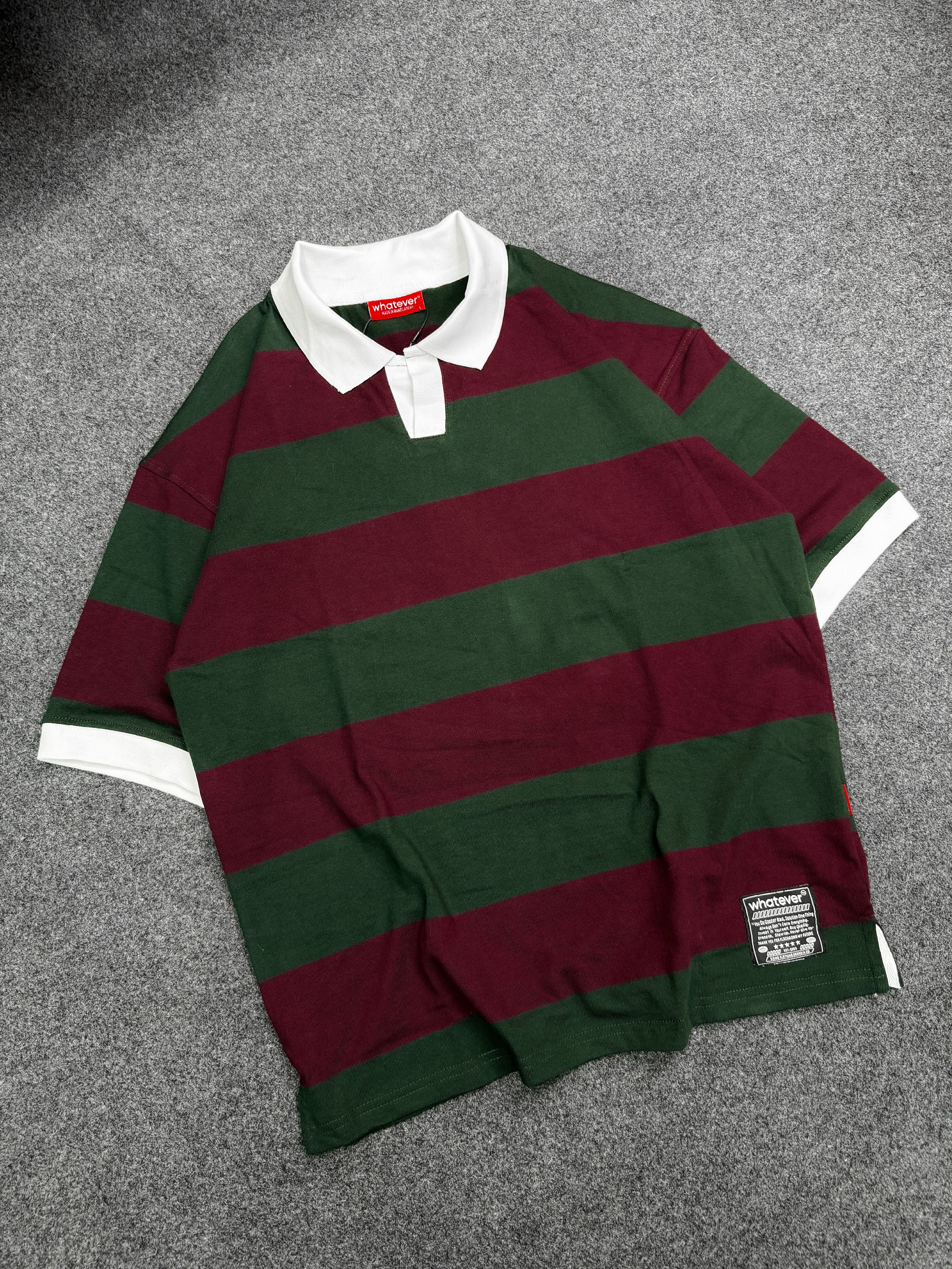 Stripe POLO ( Marron Green)