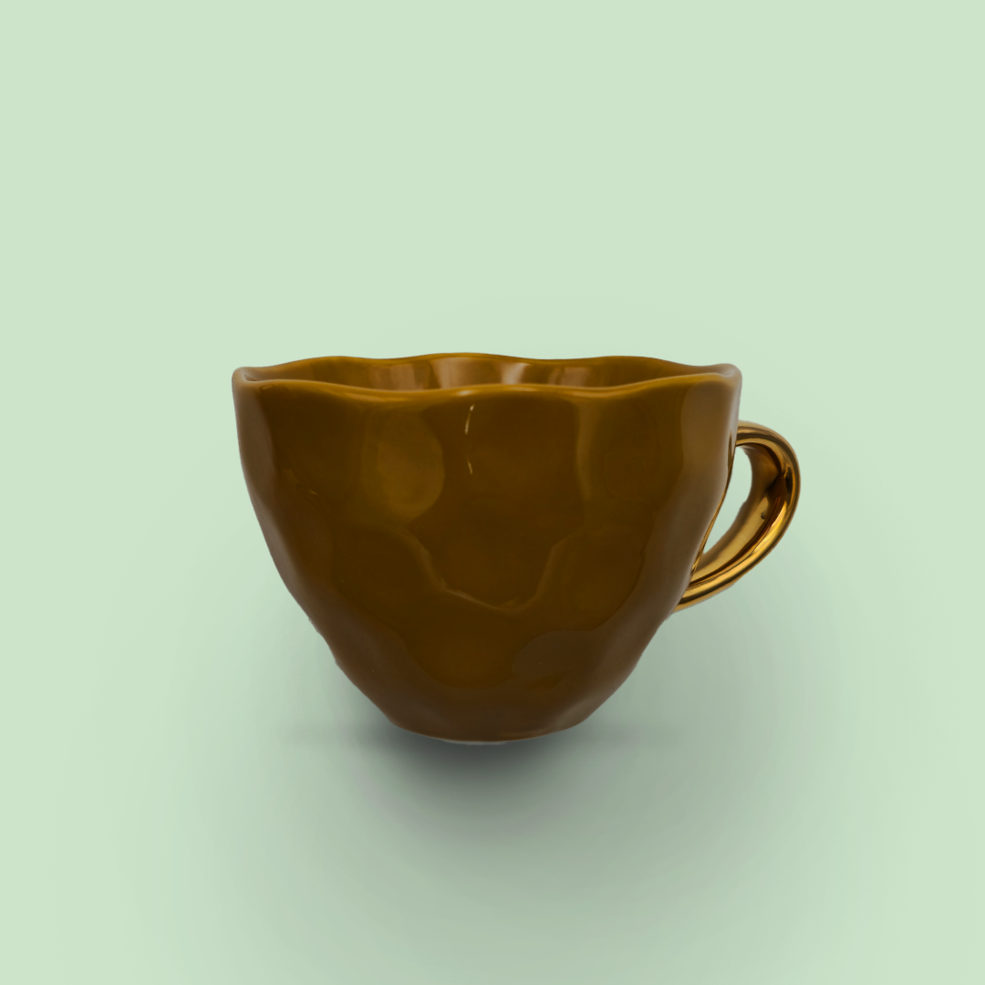 Modern Ceramic Mug with Gold Handle – Multiple Colors Available_img_8