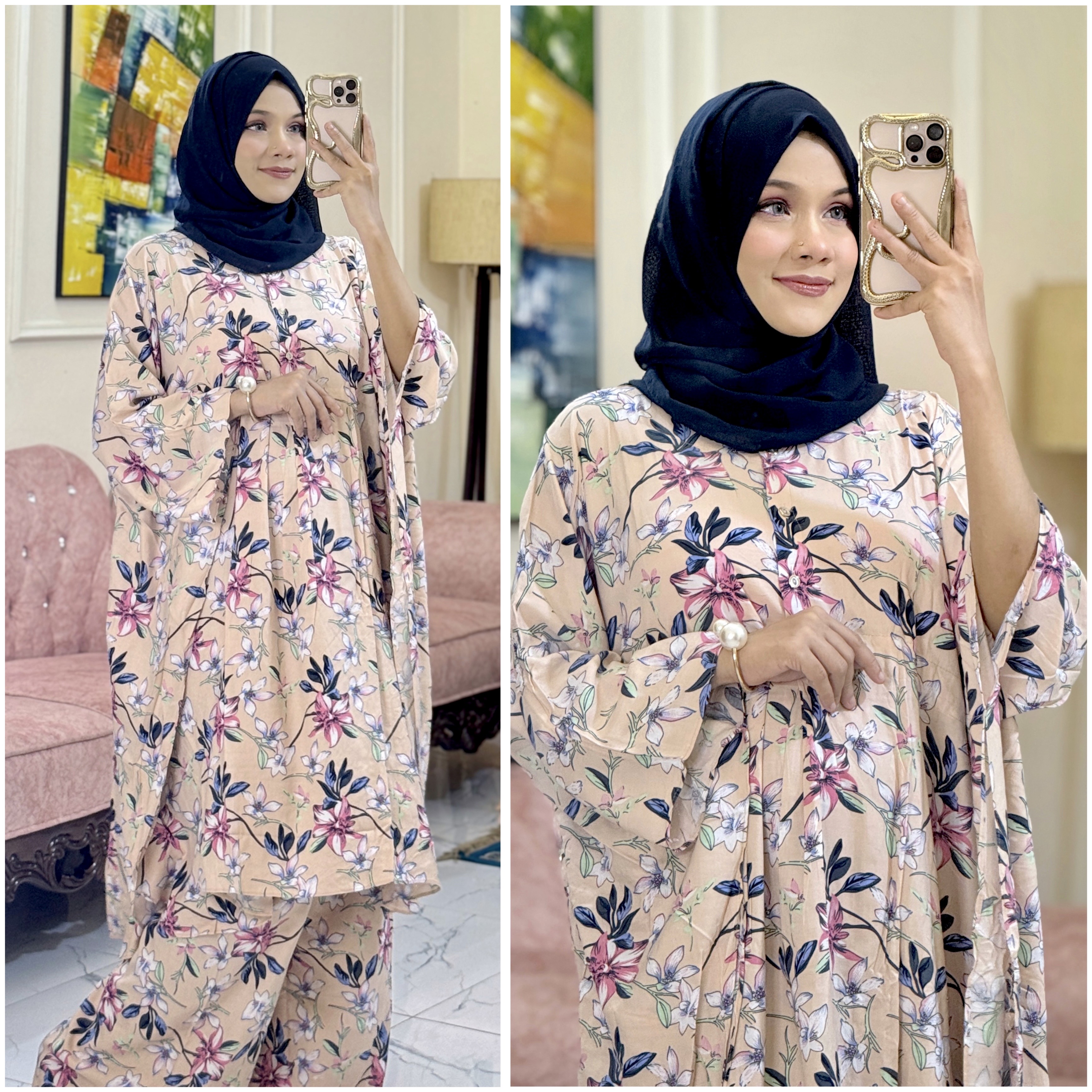 Floral Kaftan Set