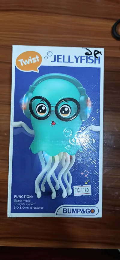 🤖 কিউট টুইস্ট জেলিফিশ লাইটিং ও মিউজিক খেলনা (Twist Jellyfish Toy)_img_0