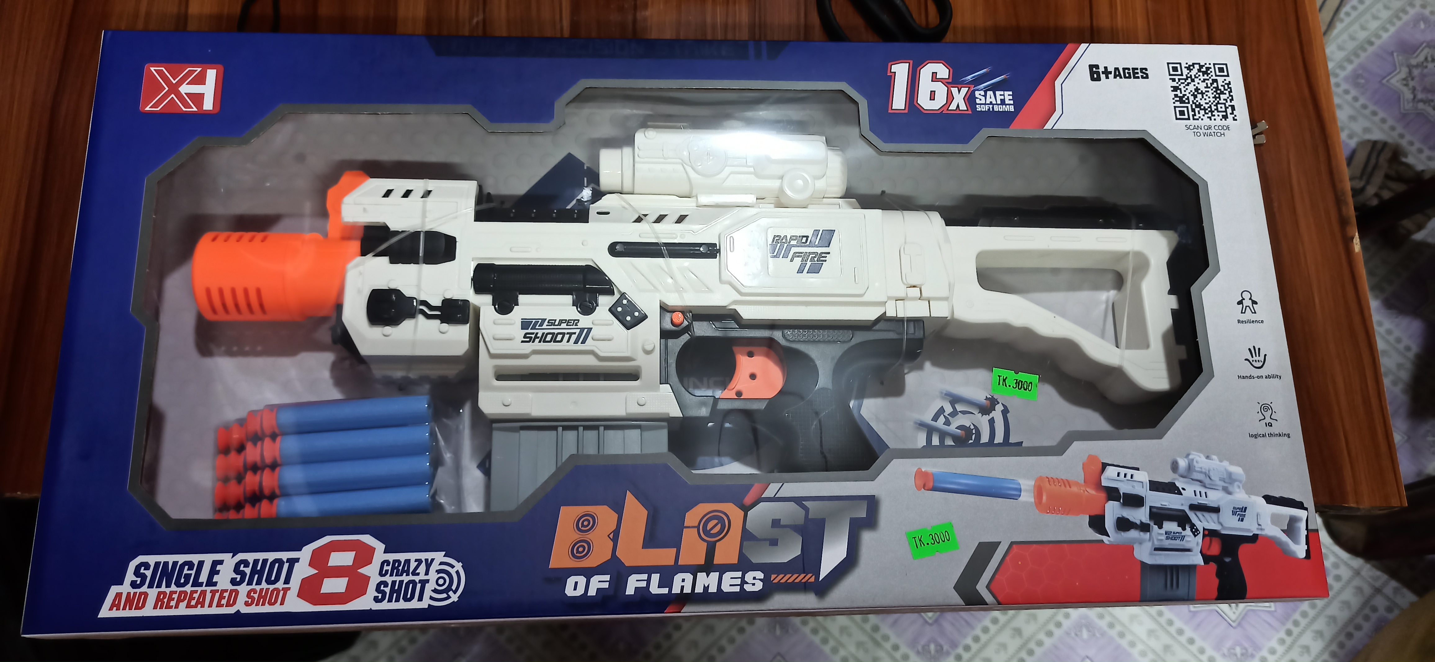 🚀 X1 Blaster Toy Gun | 16X Soft Bullet Shooting Fun 🔥_img_1