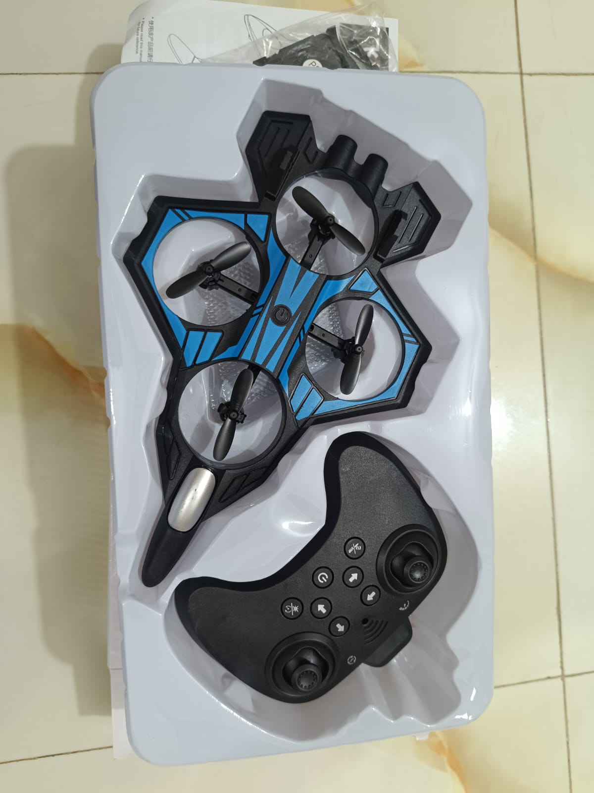 Power Grip 4 Propeller Flying Drone with LED Light & 360° Rotation_img_1