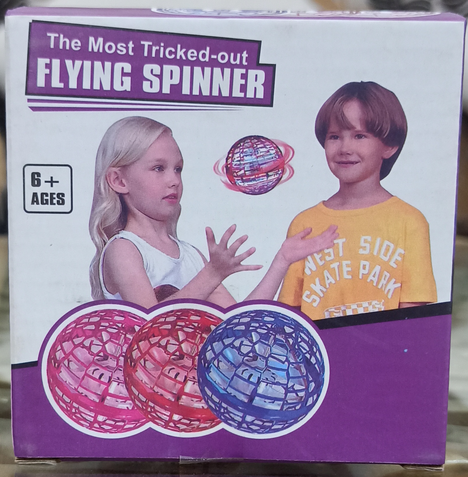 Flying Spinner Ball 🌀✨ | হাত দিয়ে কন্ট্রোল করুন | 360° Rotation | Colorful LED | Rechargeable_img_1