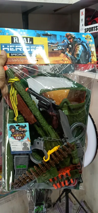 🔥 Real Hero Military Army Gun Set | Kids Special Action Toy Set 🪖🔫_img_0