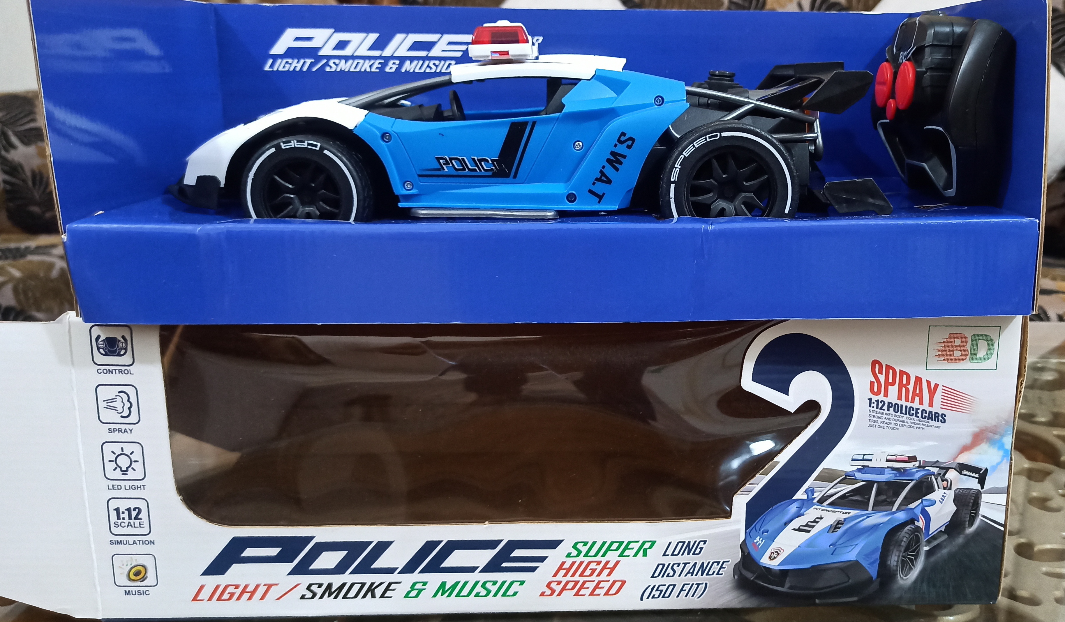 MOKA Super Sonic Smoke Racing Car – Light, Music & Real Smoke Effect | High-Speed Sports RC Car_img_1
