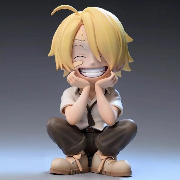 One Piece Child Sanji Chibi Figure – Young Vinsmoke Sanji Cute Collectible Statue_img_1