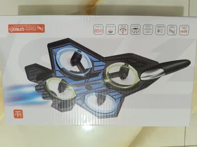 Power Grip 4 Propeller Flying Drone with LED Light & 360° Rotation_img_2