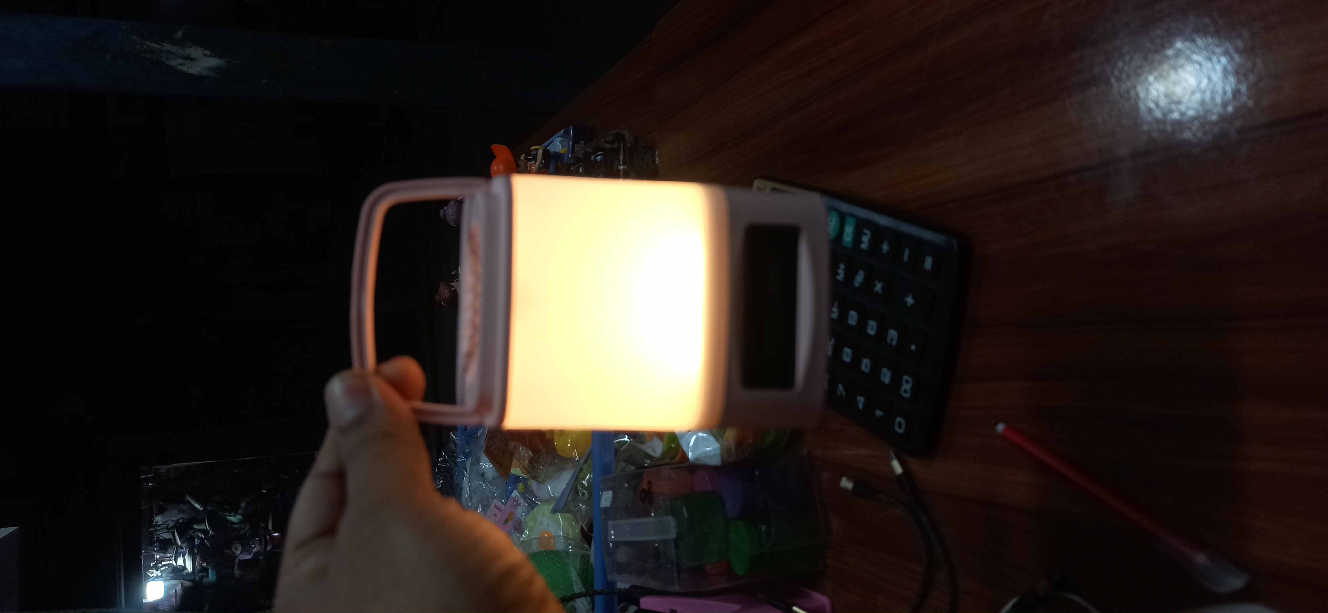 Rechargeable H-33+ LED Desk Lamp with Digital Clock Display_img_2