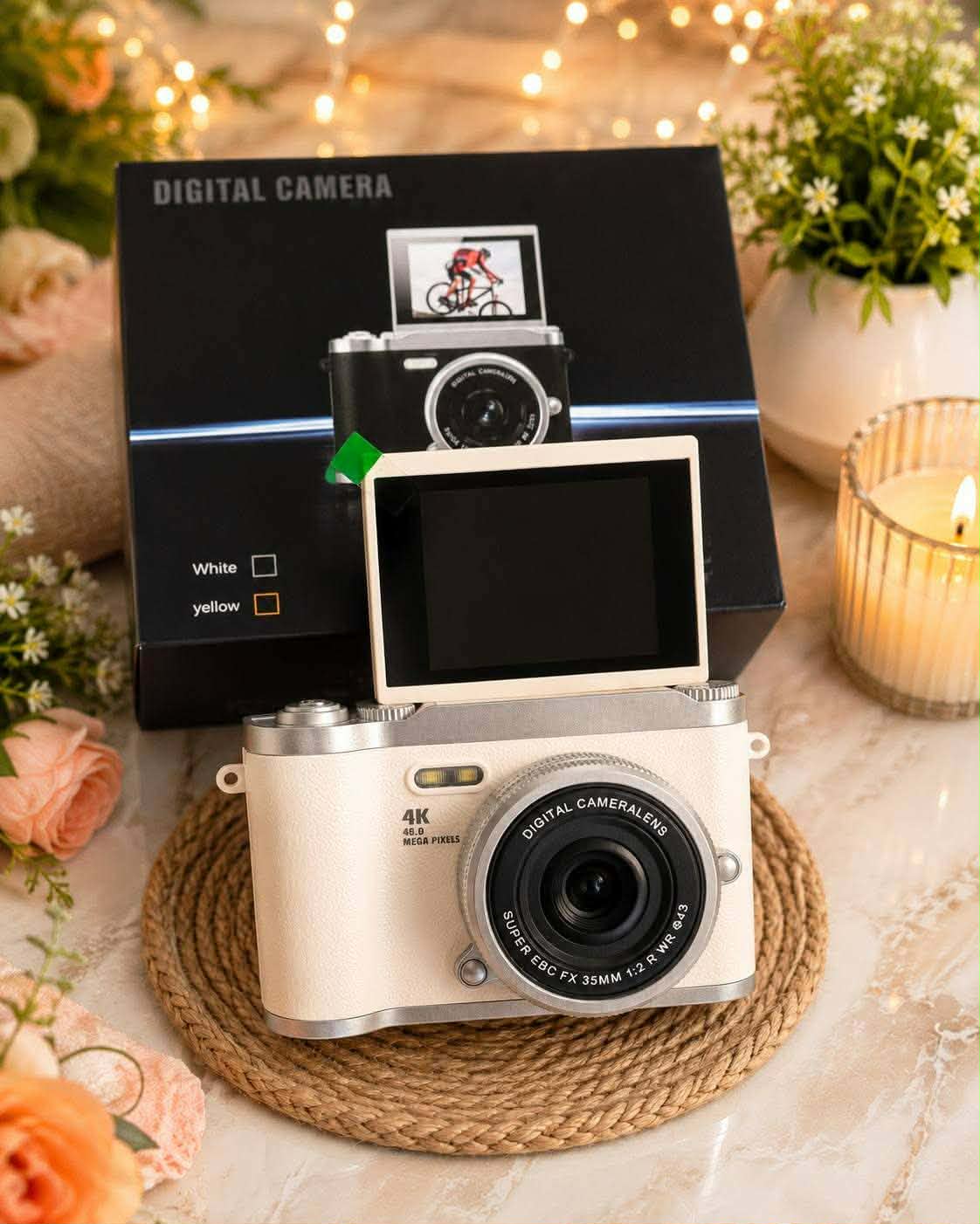 Kids 4K Smart Digital Camera with 180° Flip Screen – Screen-Free Creative Learning Toy for Children