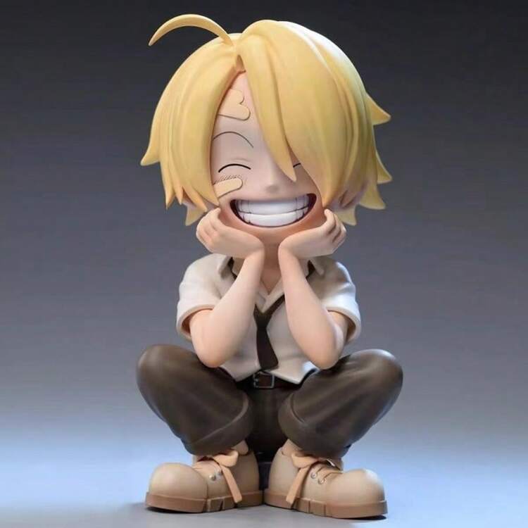 One Piece Child Sanji Chibi Figure – Young Vinsmoke Sanji Cute Collectible Statue