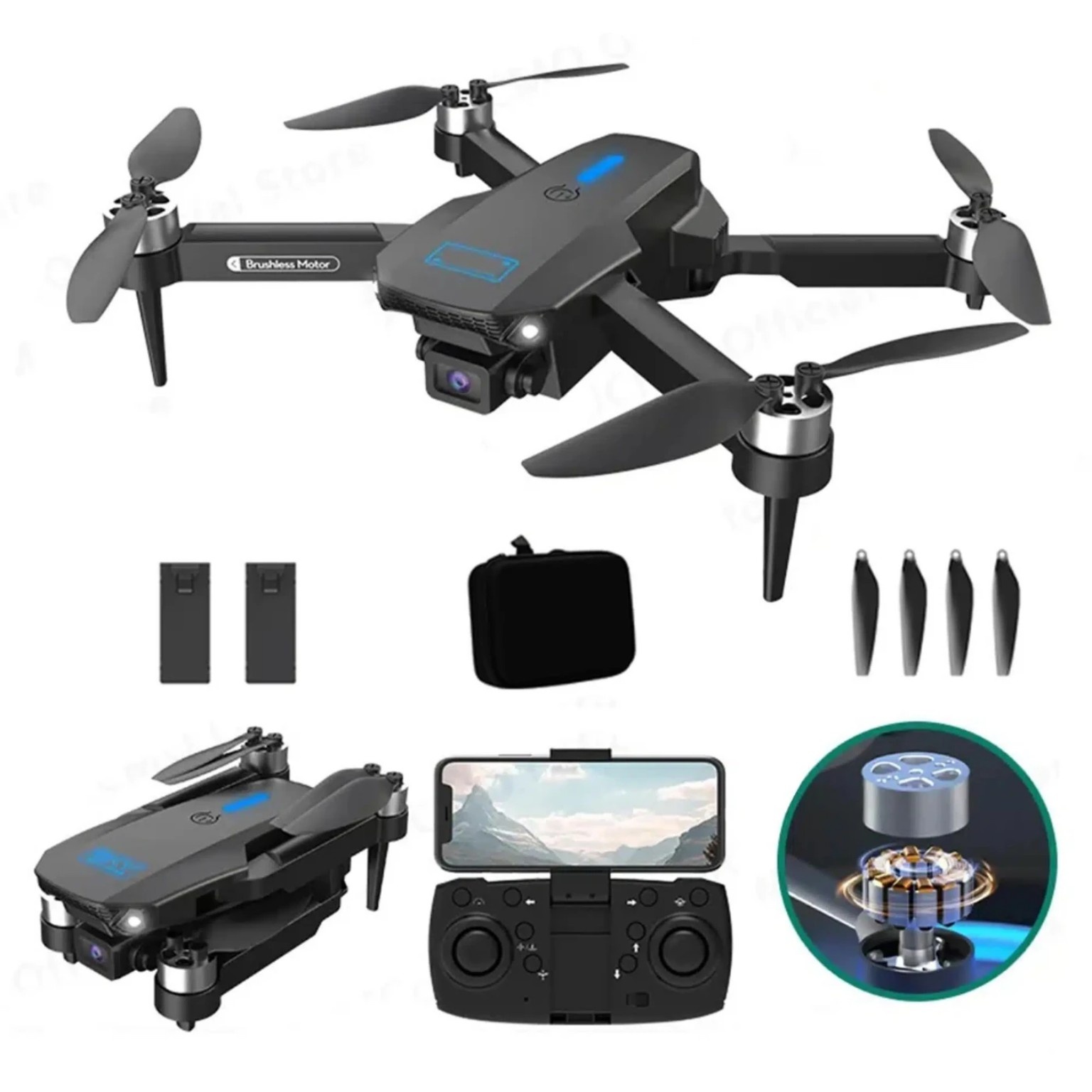 E88MAX Foldable Drone with Remote Control & Smartphone Connection_img_2
