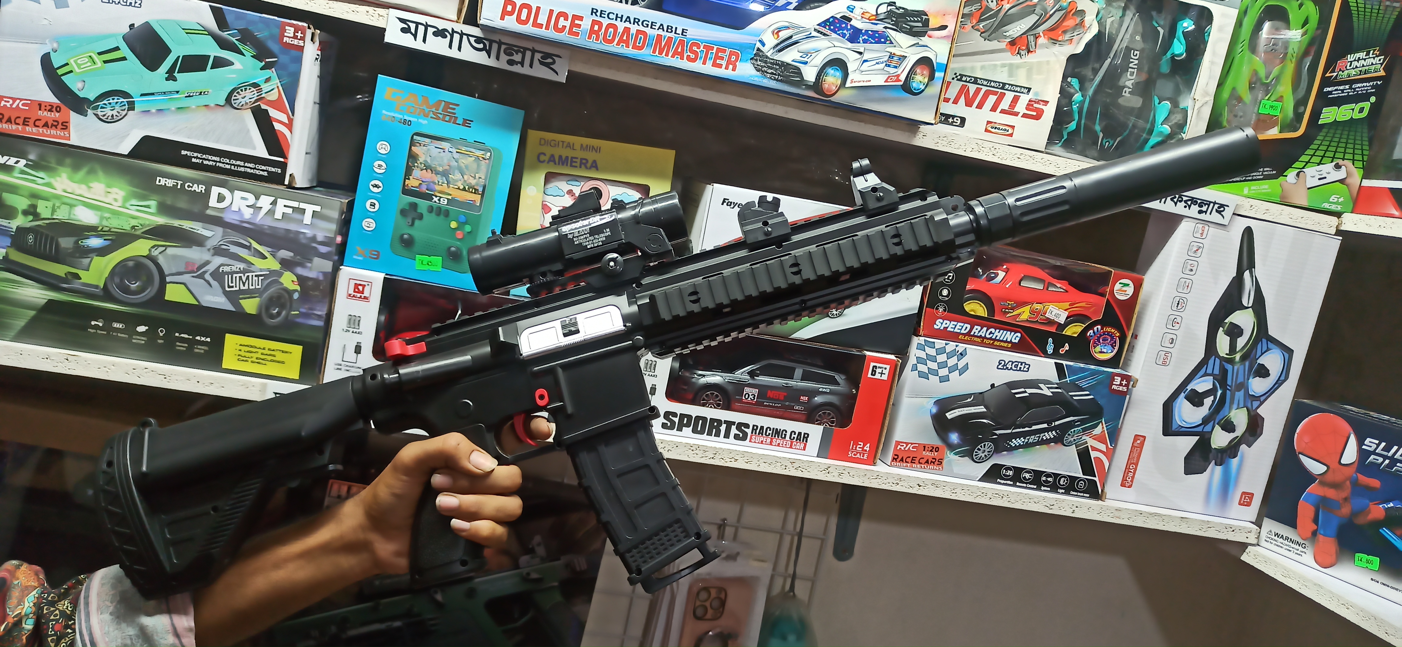 🔫 M4 রিচার্জেবল স্মোক জেলি বুলেট গান – বাস্তবসম্মত অ্যাকশন ও স্মোক ইফেক্ট_img_3