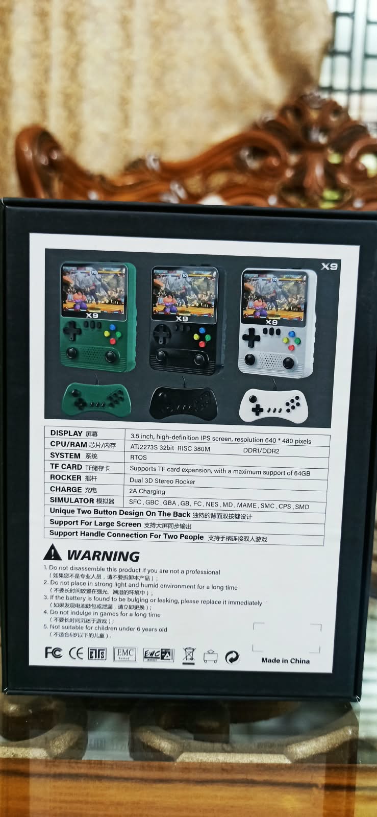 X9 Game Console 🎮 | 4000+ Classic Games | 90’s Childhood Memory | Rechargeable Battery | 3.5" HD Screen |_img_2