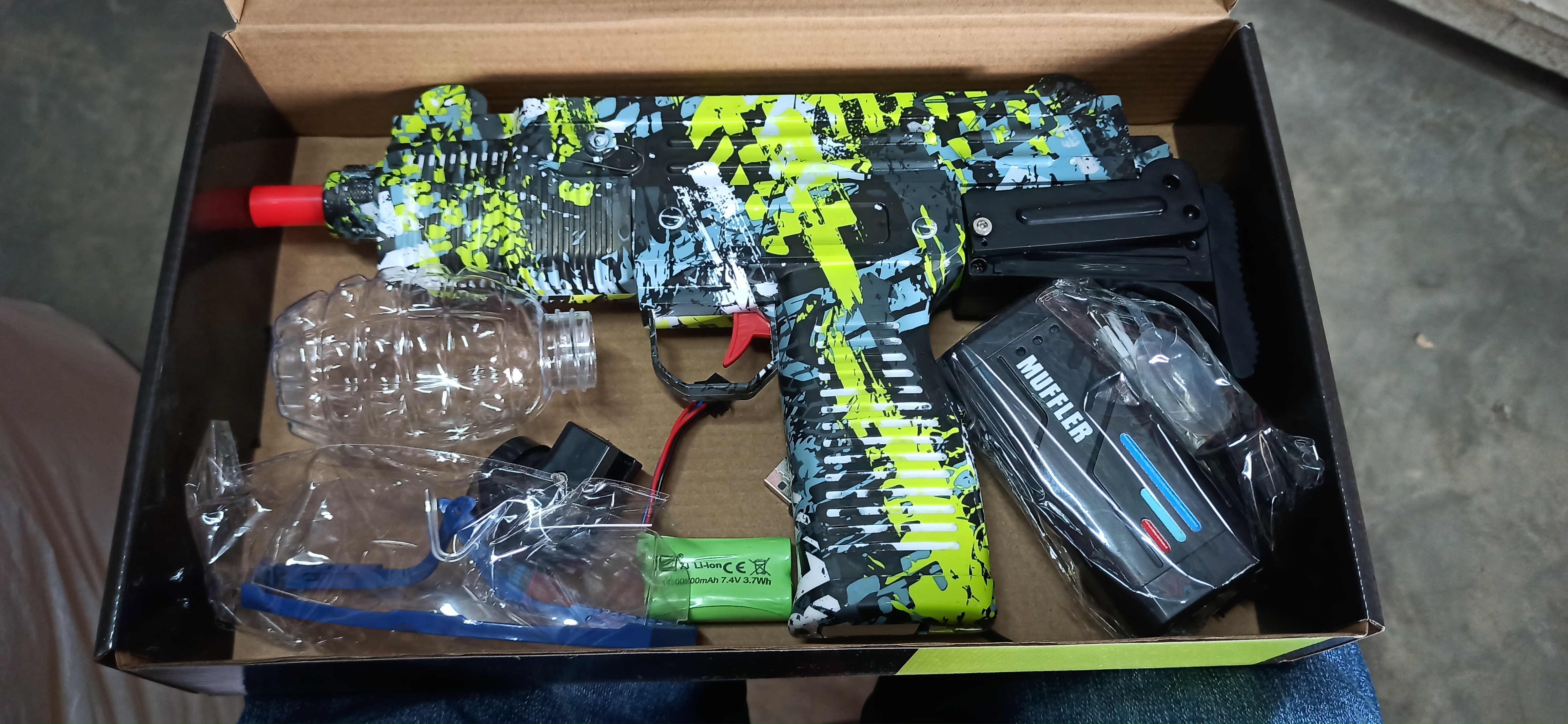 1 lac pcs bullet|Electric Toy Model Gun | Colorful Smoke Spray | Water Bullet Gun_img_2