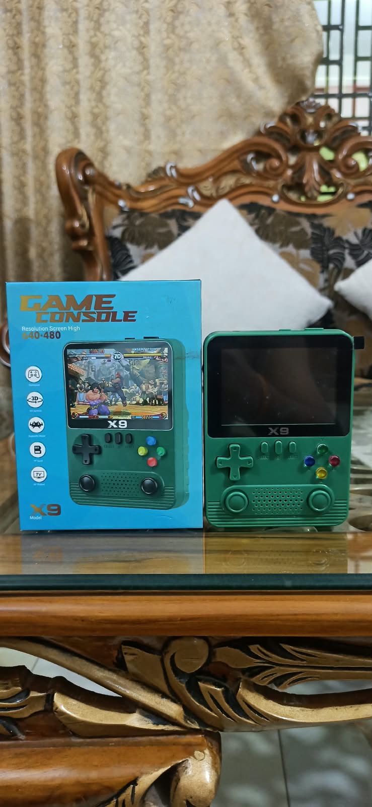 X9 Game Console 🎮 | 4000+ Classic Games | 90’s Childhood Memory | Rechargeable Battery | 3.5" HD Screen |