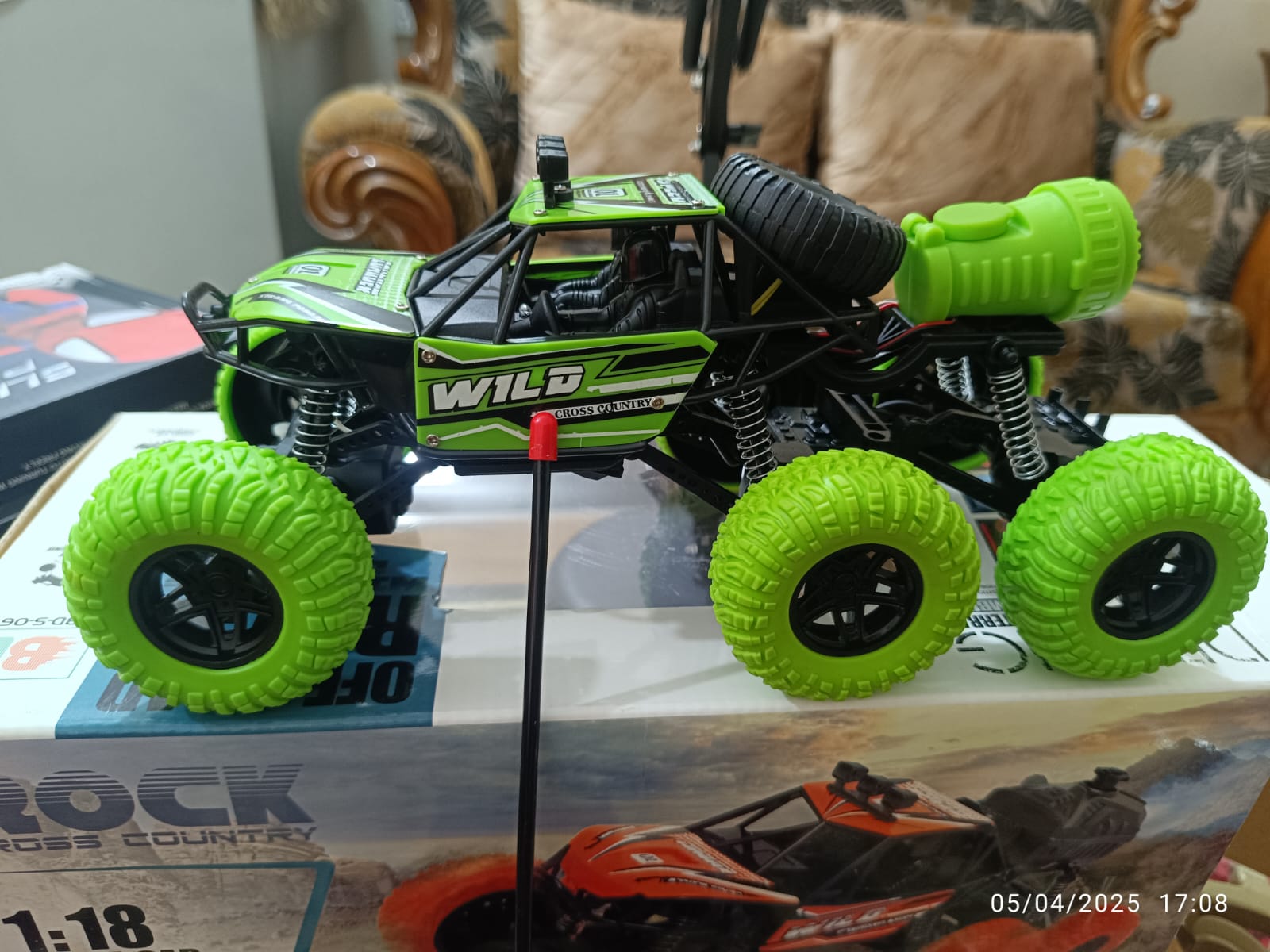 ROCK 6X6 Smoke Climber RC Car 🚙🔥 | Six Wheel Off-Road | Real Smoke + LED Light + Music | Rechargeable_img_1