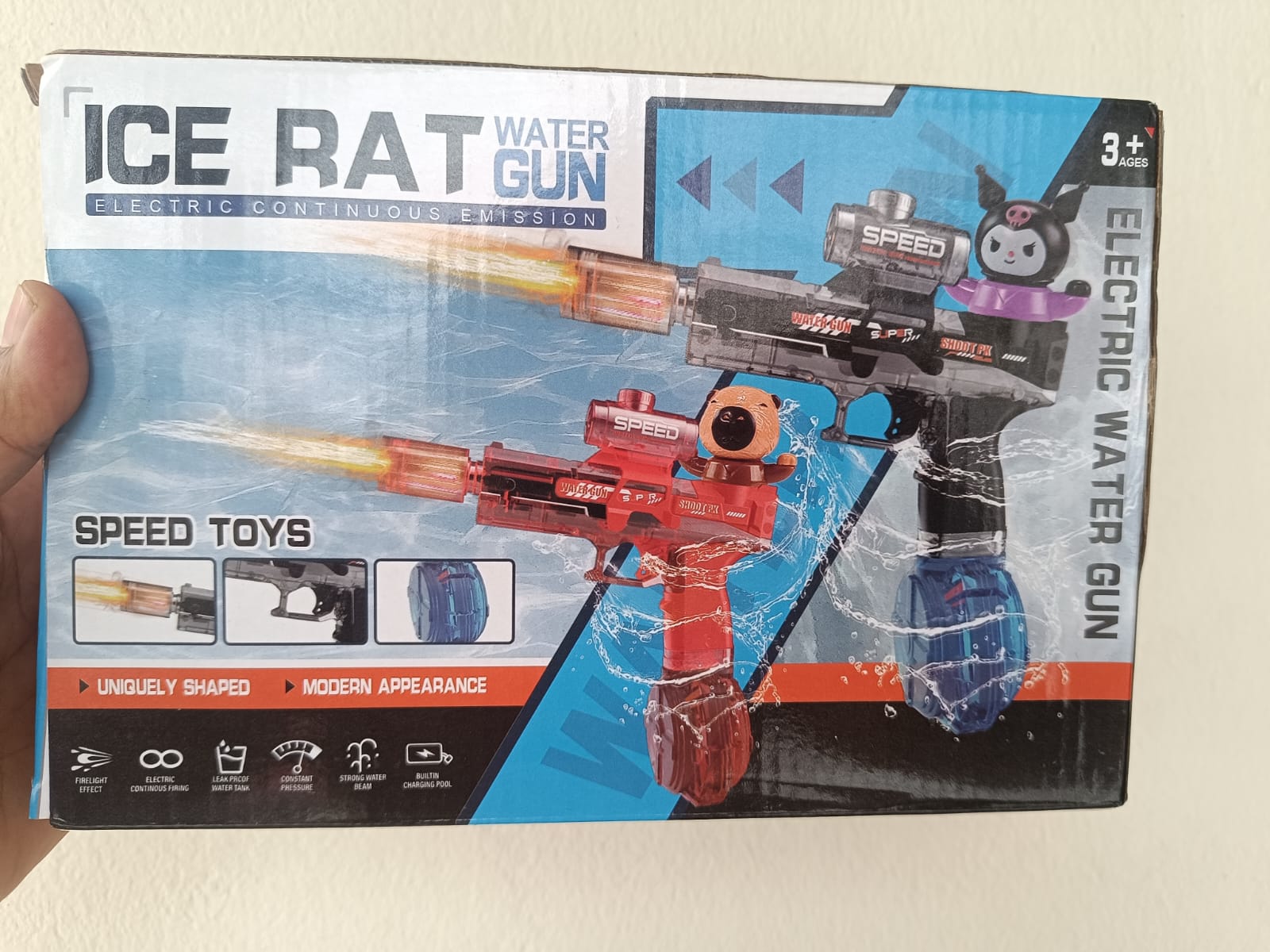 Water Fun Electric Launch Gun – Light & Water Blast Toy for Kids_img_3