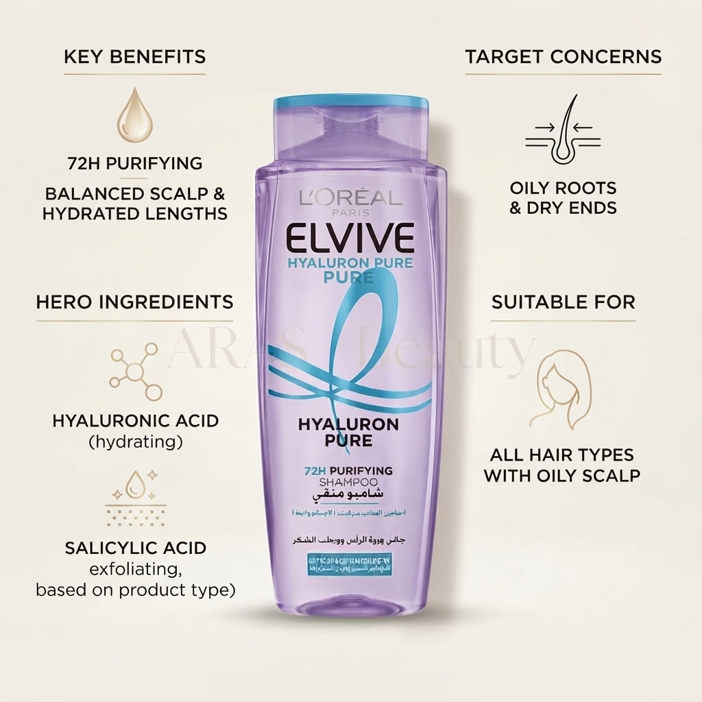 L'Oréal Paris Elvive Hyaluron Pure 72H Purifying Shampoo_img_1