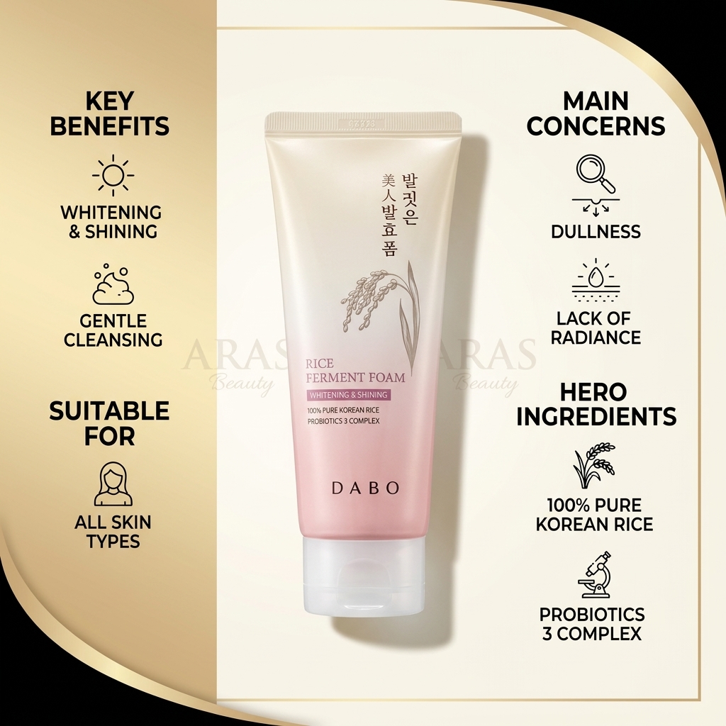DABO Rice Ferment Foam Whitening & Shining Cleanser — 100 mL (Copy)_img_1