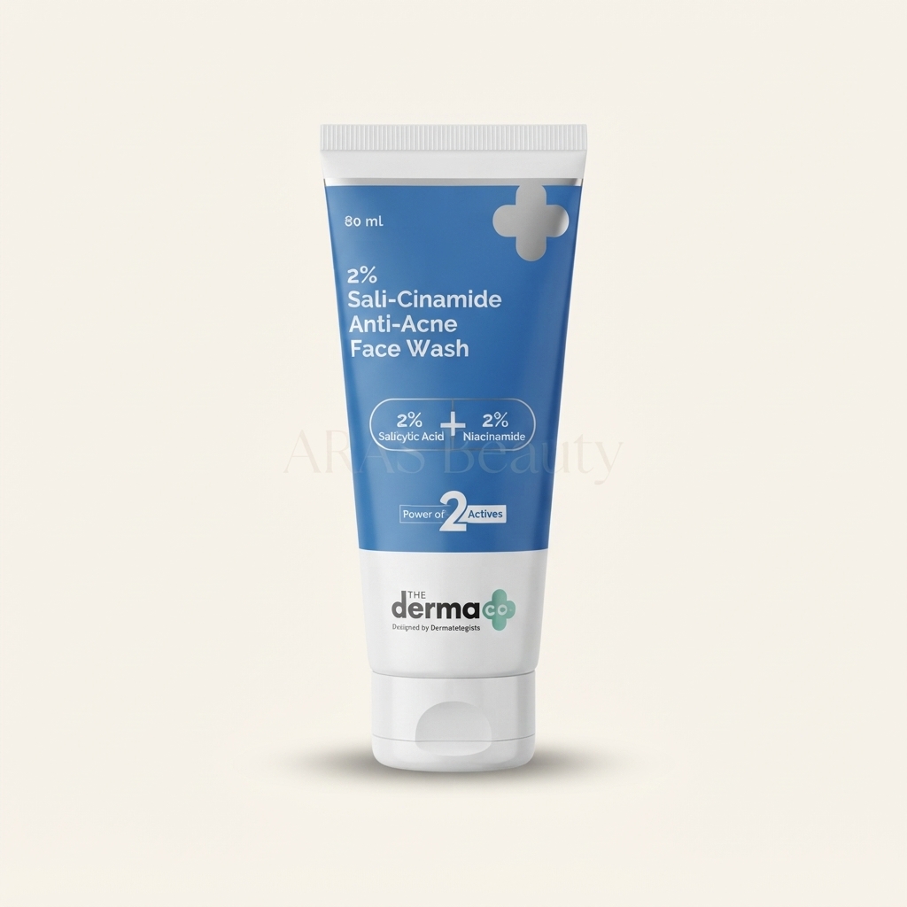 The Derma Co 2% Sali-Cinamide Anti-Acne Face Wash with 2% Salicylic Acid & 2% Niacinamide 80ml �_img_0