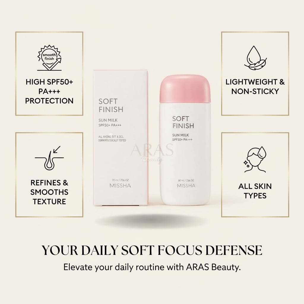 Missha All Around Safe Block Soft Finish Sun Milk SPF50+ PA+++ 70ml_img_1