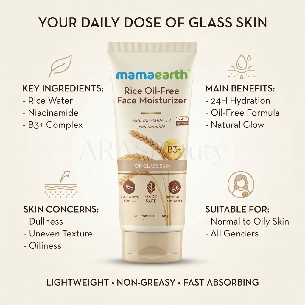 Mamaearth Rice Oil-Free Face Moisturizer 80 g_img_1