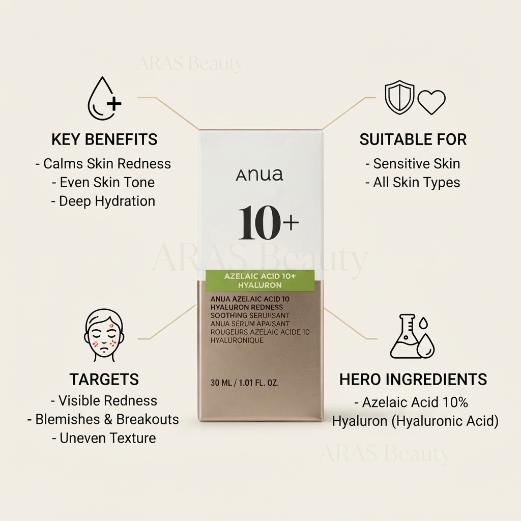ANUA Azelaic Acid 10+ Hyaluron Redness Soothing Serum 30 ml_img_1