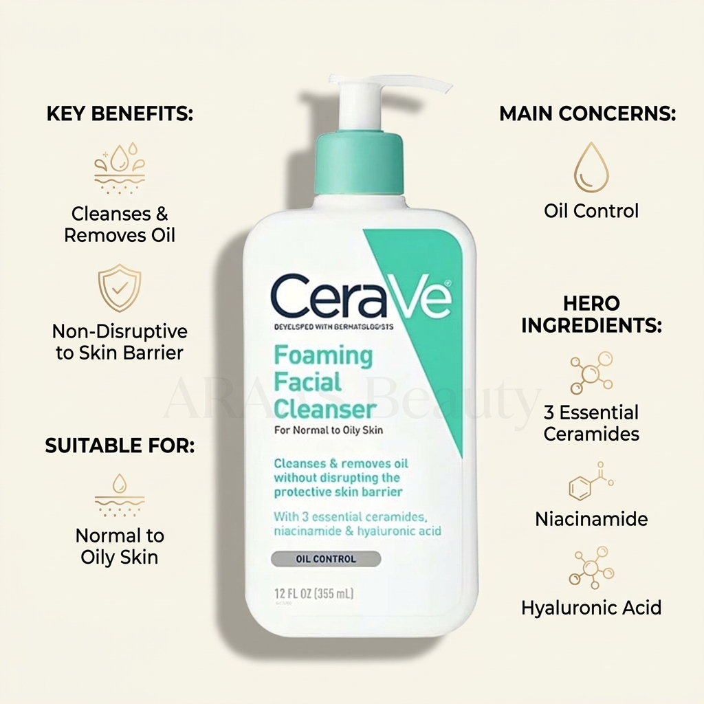 CeraVe Foaming Facial Cleanser for Normal to Oily Skin 355ml_img_3