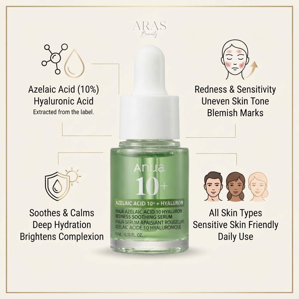 ANUA Azelaic Acid 10+ Hyaluron Redness Soothing Serum 10ml_img_1