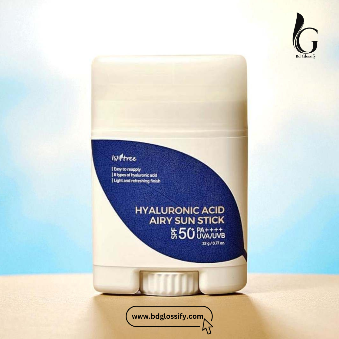Isntree Hyaluronic Acid Airy Sun Stick (22g) thumbnail 2