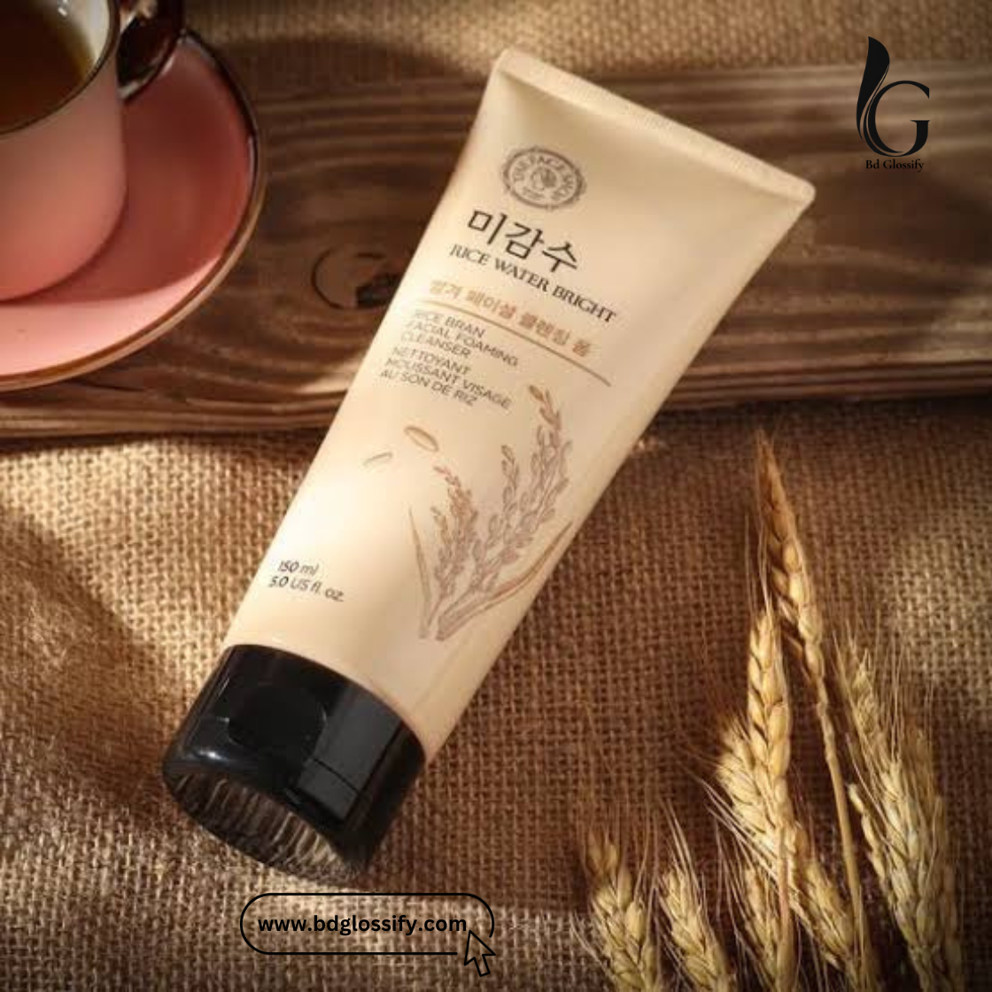 The Face Shop - Rice Water Bright Facial Foaming Cleanser (150ml) thumbnail 2