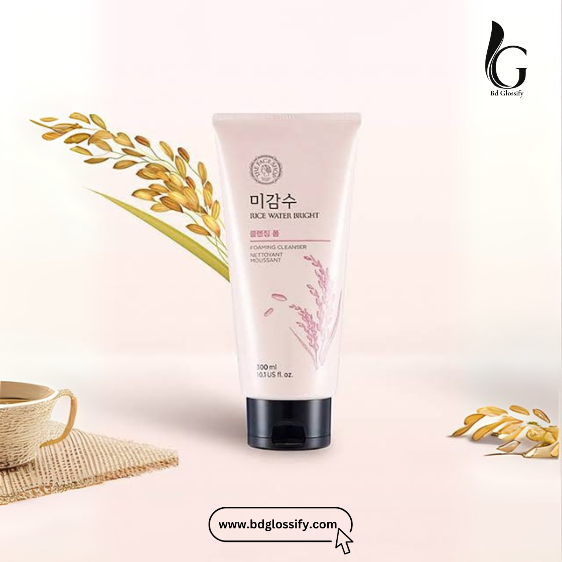 The Face Shop - Rice Water Bright Facial Foaming Cleanser (150ml) thumbnail 3