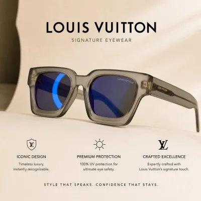 LOUIS VUITTON Modern Edition Shadow Ash Blue Cut Lens_img_1