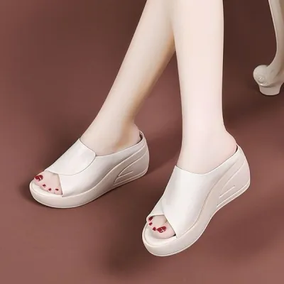 New Summer Style Wedge Heel EVA Soft Sole Slippers for Women Sandals - L-04_img_3