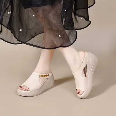 New Summer Style Women's Shoes Thick-Soled Wedge Heel Sandals - L-01_img_5