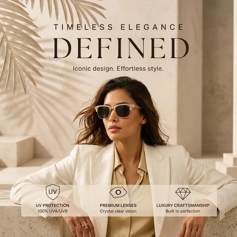 BELMONT OASIS LUXURY White Gold Sunglass_img_2